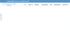 Desktop Screenshot of mandmmobilecarwash.com