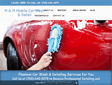 Tablet Screenshot of mandmmobilecarwash.com
